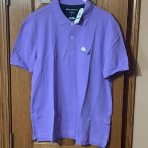 Nautica Men's Purple Polo Shirt